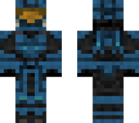 Blue Halo Armor minecraft skin