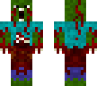 Scary Zombie minecraft skin