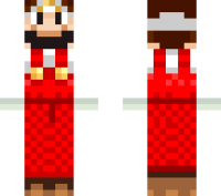 Fire Mario minecraft skin