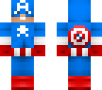 Cptain America 2 minecraft skin