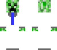 White Suit Creeper minecraft skin