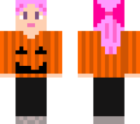 Halloween anime girl minecraft skin