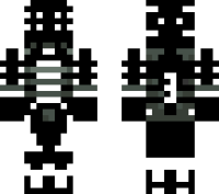 Black & White Isaac Clarke minecraft skin