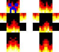 Flame Creeper minecraft skin