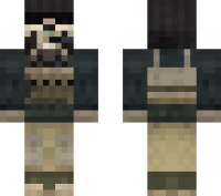 Ghost From MW2 minecraft skin