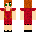 Red haired, Red dress girl